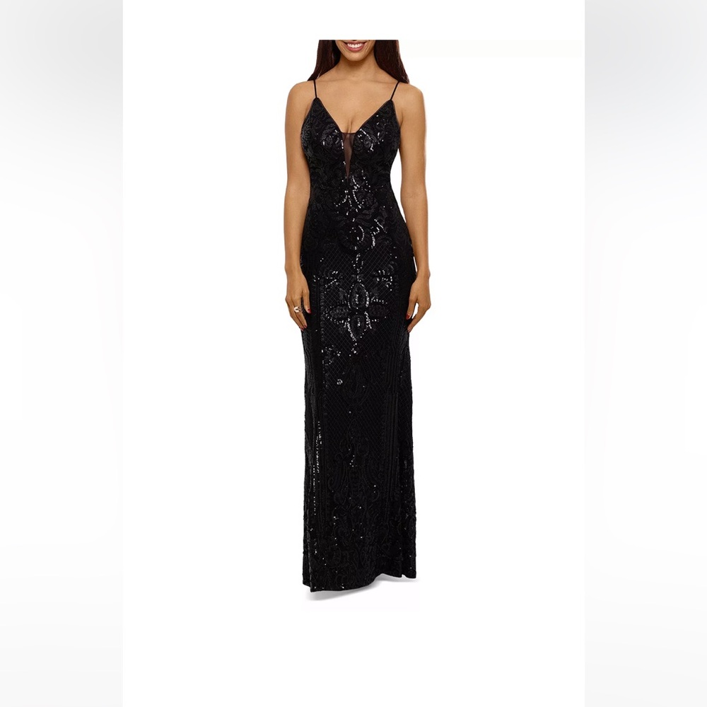 🖤Aqua Formal black sequin dress🖤